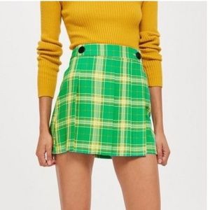 TOPSHOP Kilt Mini Skirt